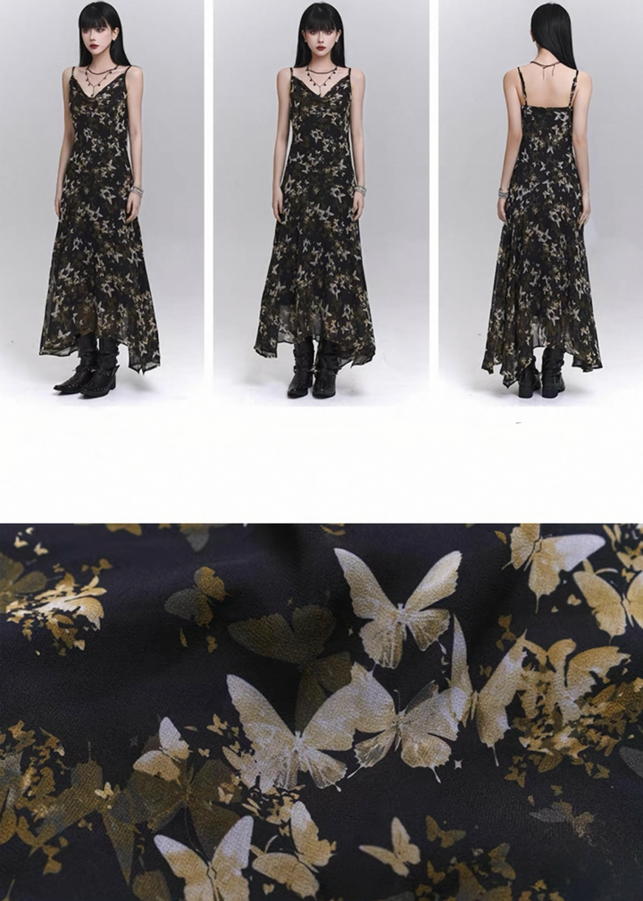 Midnight Bloom Cami Dress / LG1296
