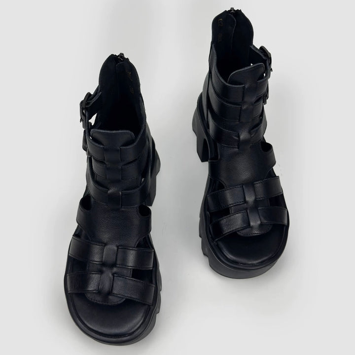 GLADIATOR PLATFORM SANDALS / V1168