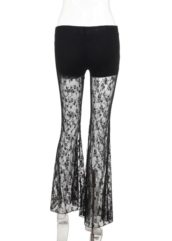 DARK Lace Layered Flare Pants / LG1679