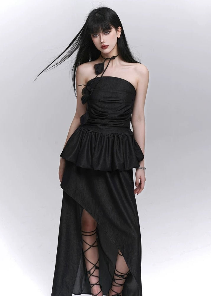 Asymmetrical peplum setup/lg1274_e4r