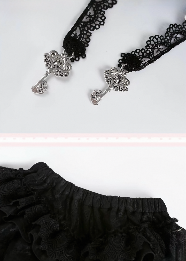 DARK DOLLY LACE SETUP &amp; GOWN / LG1647