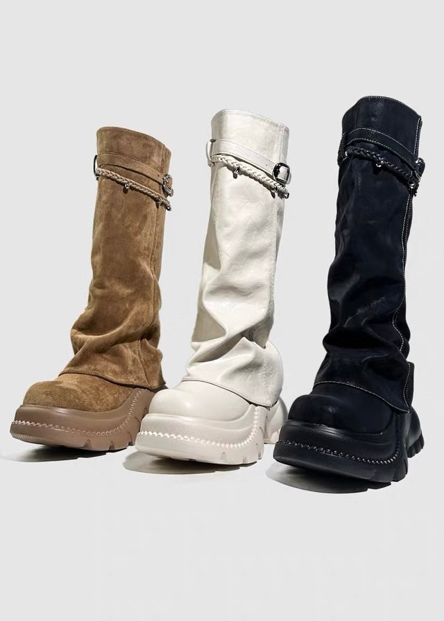 DARK Chain Belt Long Boots / V1184