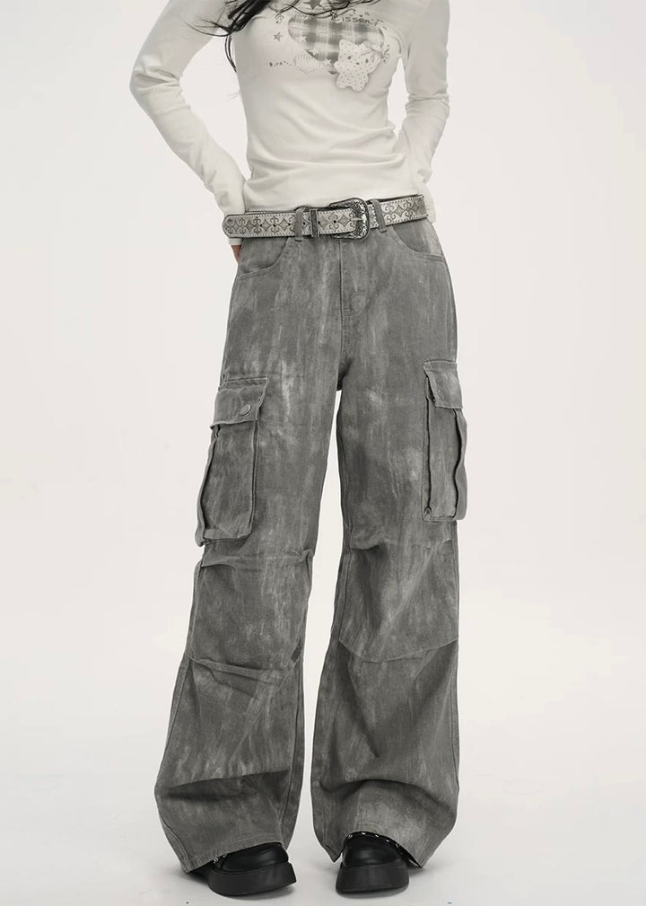 VINTAGE WASHED CARGO PANTS / LG1383
