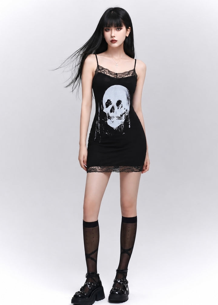 SKULL LACE CAMI ONEPIECE / LG1600