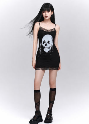 SKULL LACE CAMI ONEPIECE / LG1600