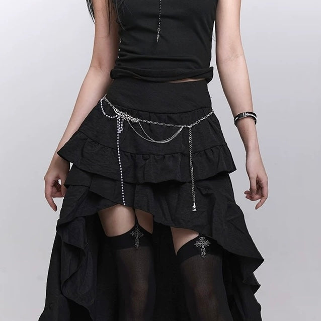 MULTI-LAYER PEARL TASSEL CHAIN / A1143