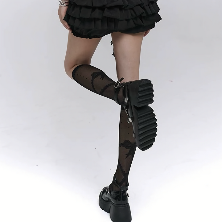 Gothic Strap Platform Shoes / v1135