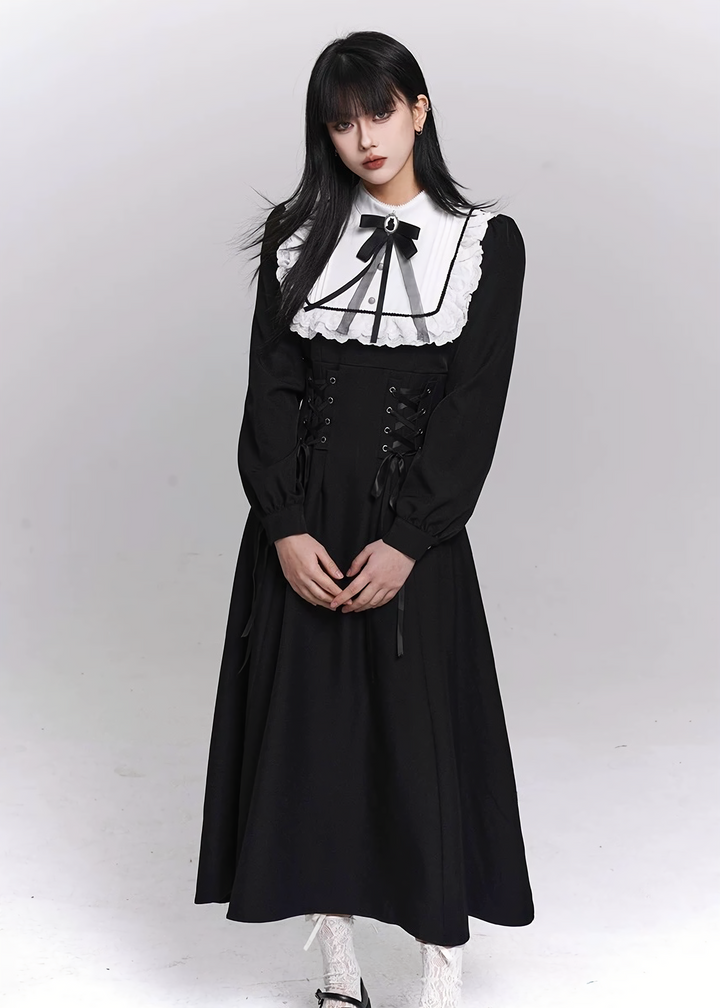 GOTHIC MAID LONG DRESS / LG1485