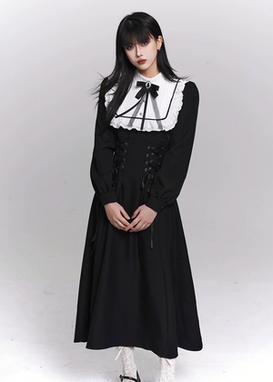 GOTHIC MAID LONG DRESS / LG1485