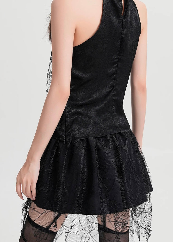 GOTHIC WEB LACE SKIRT / LG1581
