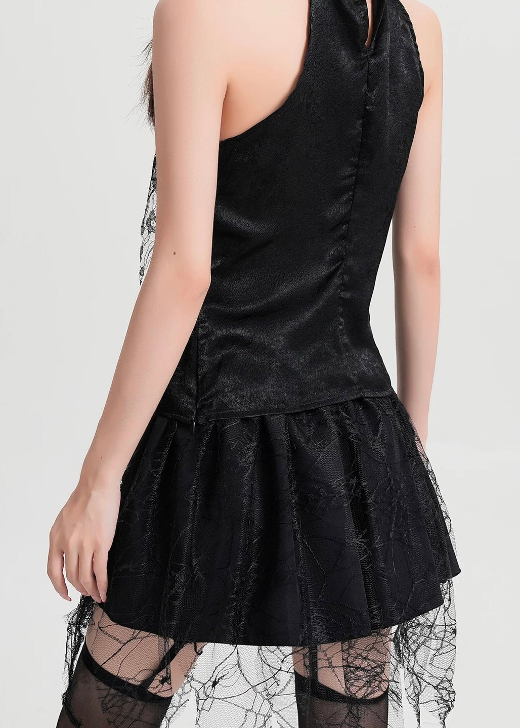 GOTHIC WEB LACE SKIRT / LG1581
