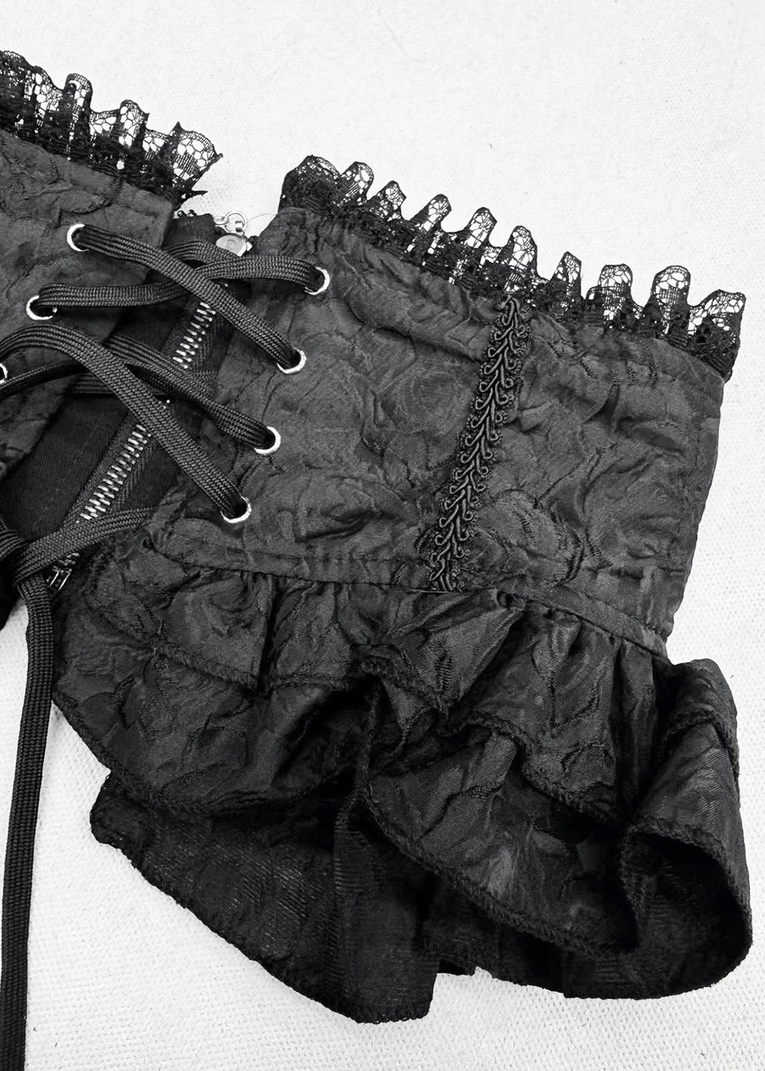 GOTHIC FLOCKY TULLE DRESS SET / LG1137