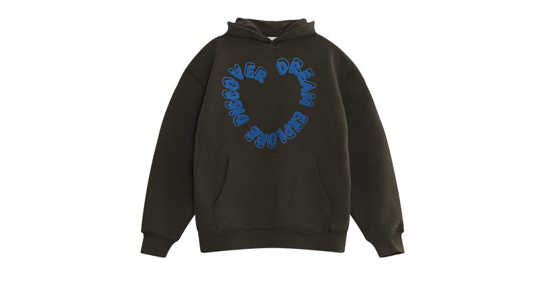 embroidery pullover hoodie / AS1169