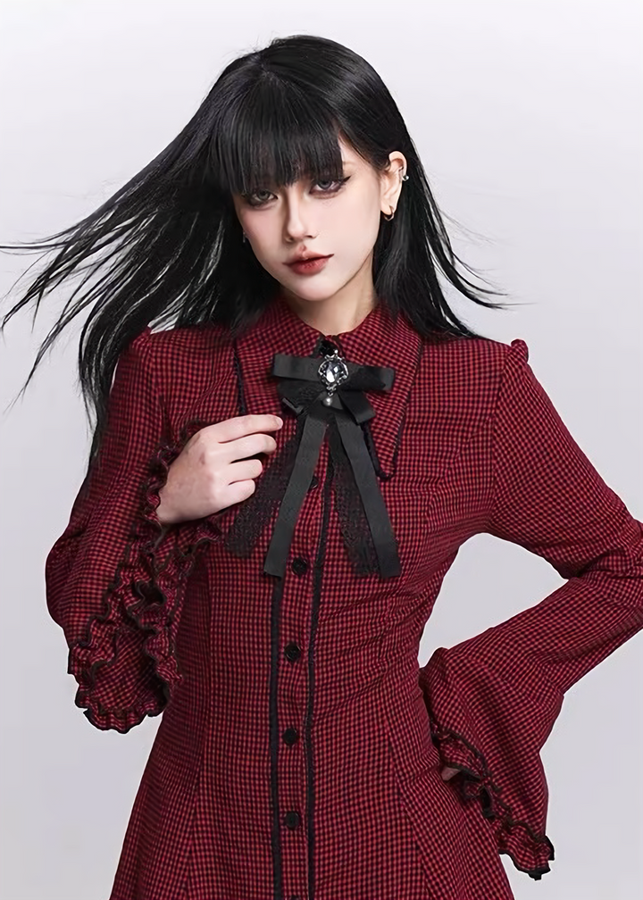 Ribbon Brooch Choker / A1146_e4r