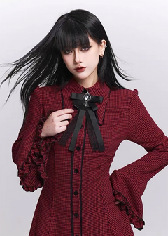 Ribbon Brooch Choker / A1146_e4r
