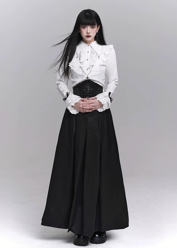 Classic Gothic Long Skirt Set