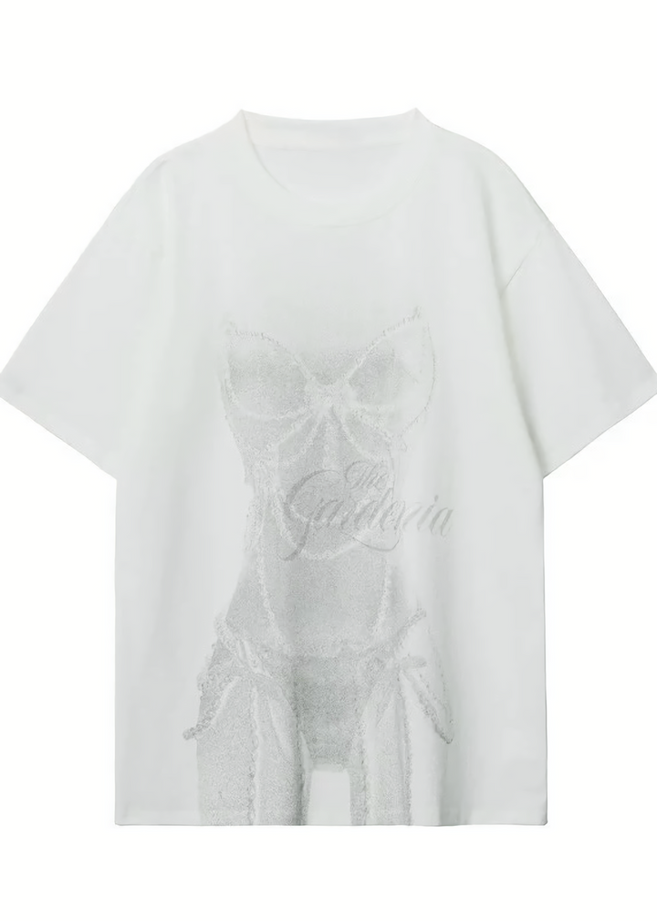 Gardenia Skull Tee / LG1290