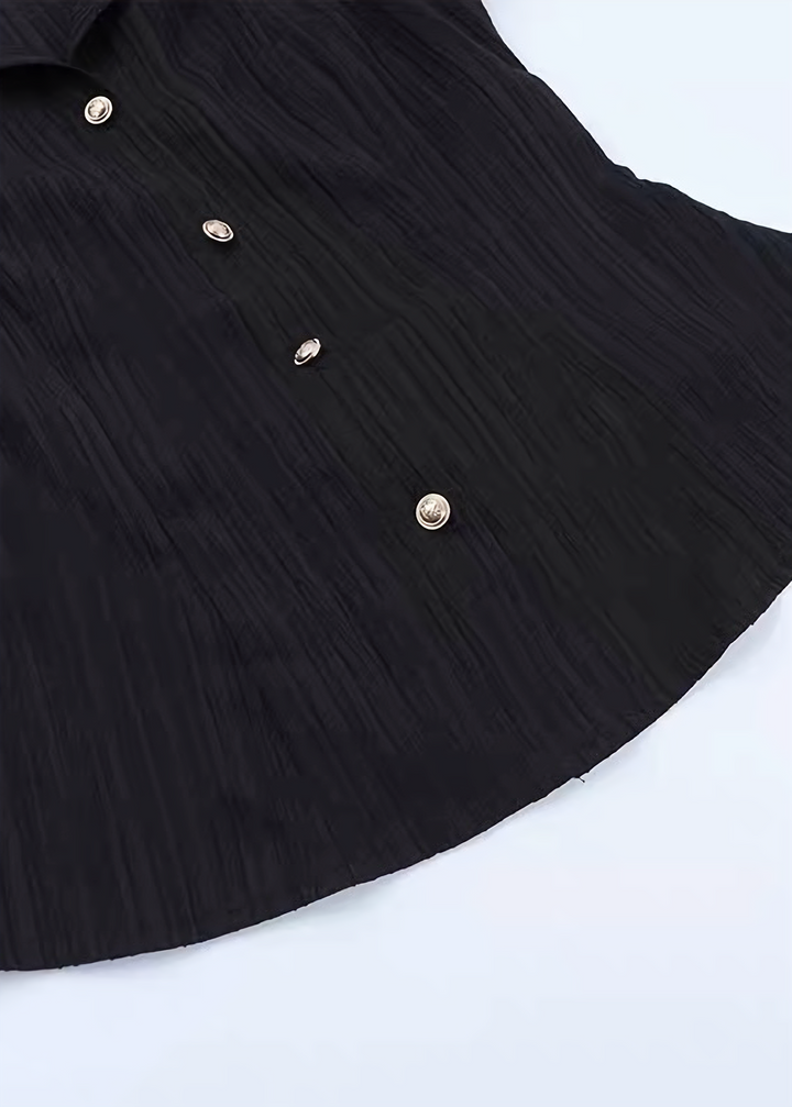 GOTHIC RUFFLE PEPLUM TOPS / LG1666