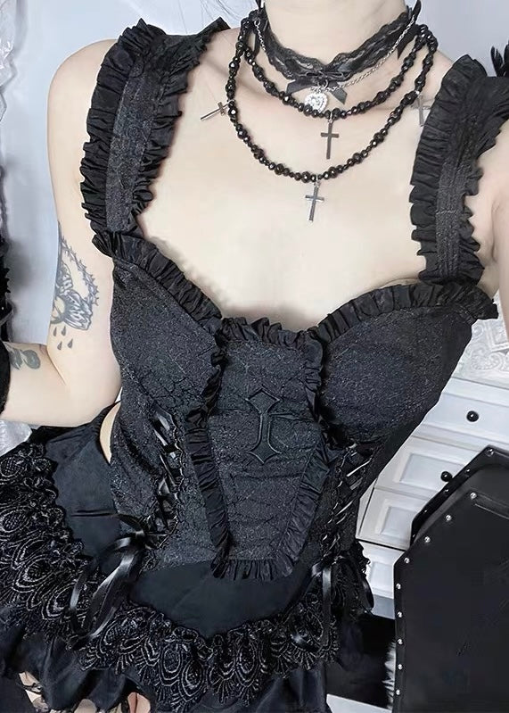 GOTHIC CORSET TOPS &amp; SKIRT / LG1611