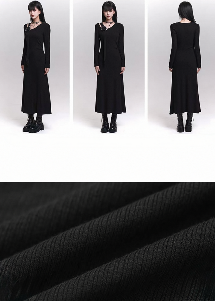 PETAL APPLIQUÉ LONG DRESS / LG1475