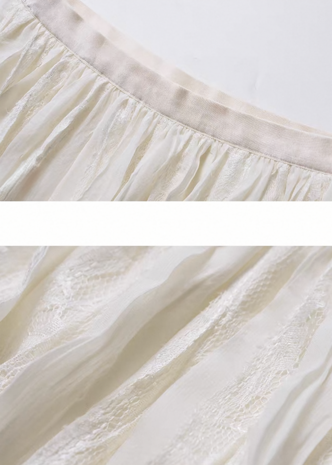 PATCHWORK LACE LONG SKIRT / LG1535