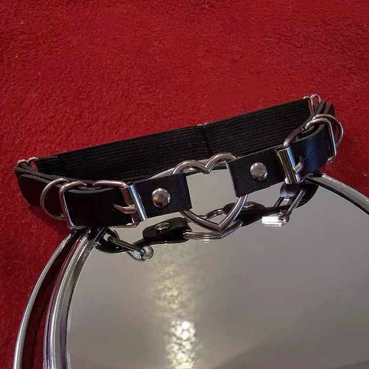 HEART CHAIN GARTER BELT / V1174