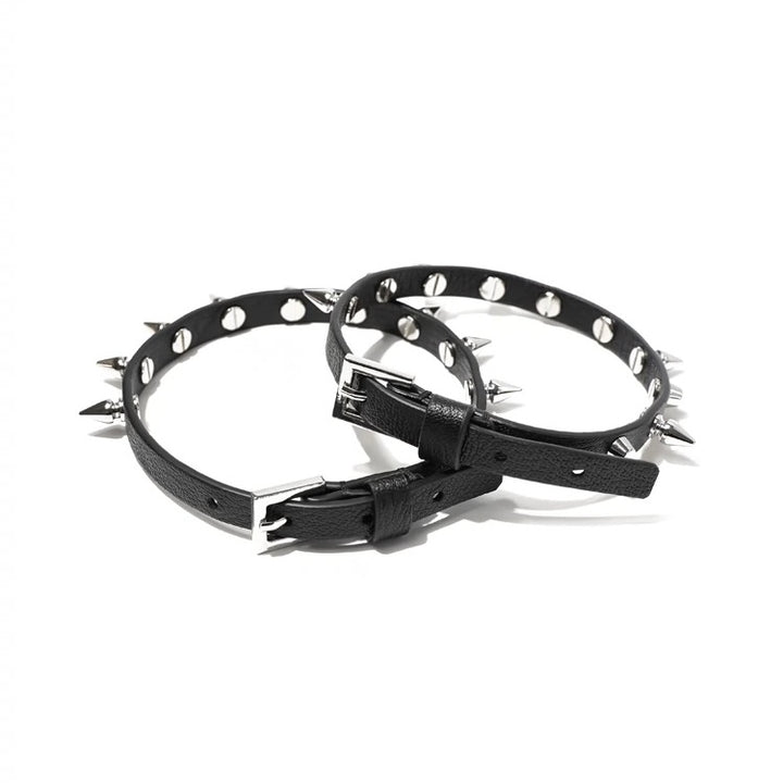 punk spike rivet choker / a1102