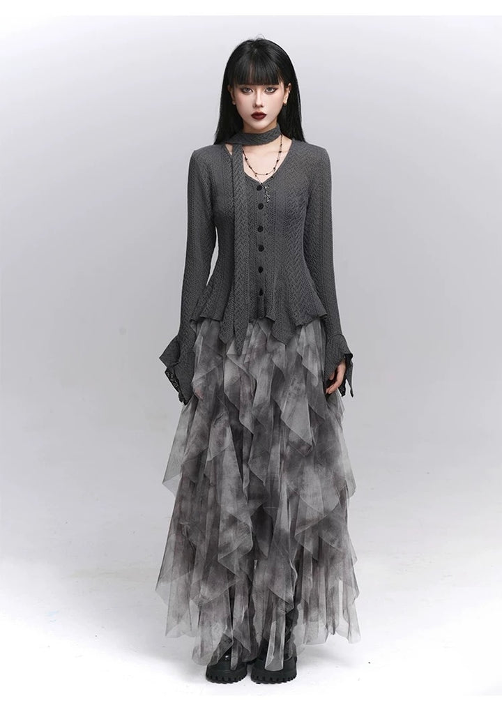Layered Gothic Tulle Skirt / lg1347_e4r