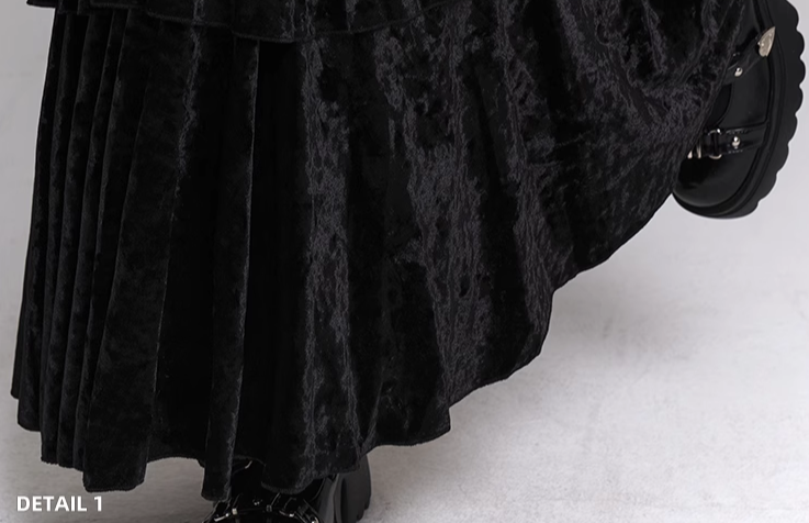 velvet fishtail skirt/lg1120