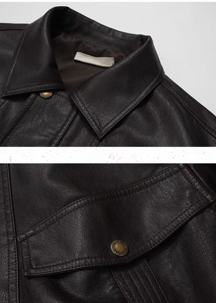 URBAN SHADOW PU LEATHER JACKET / LG1423