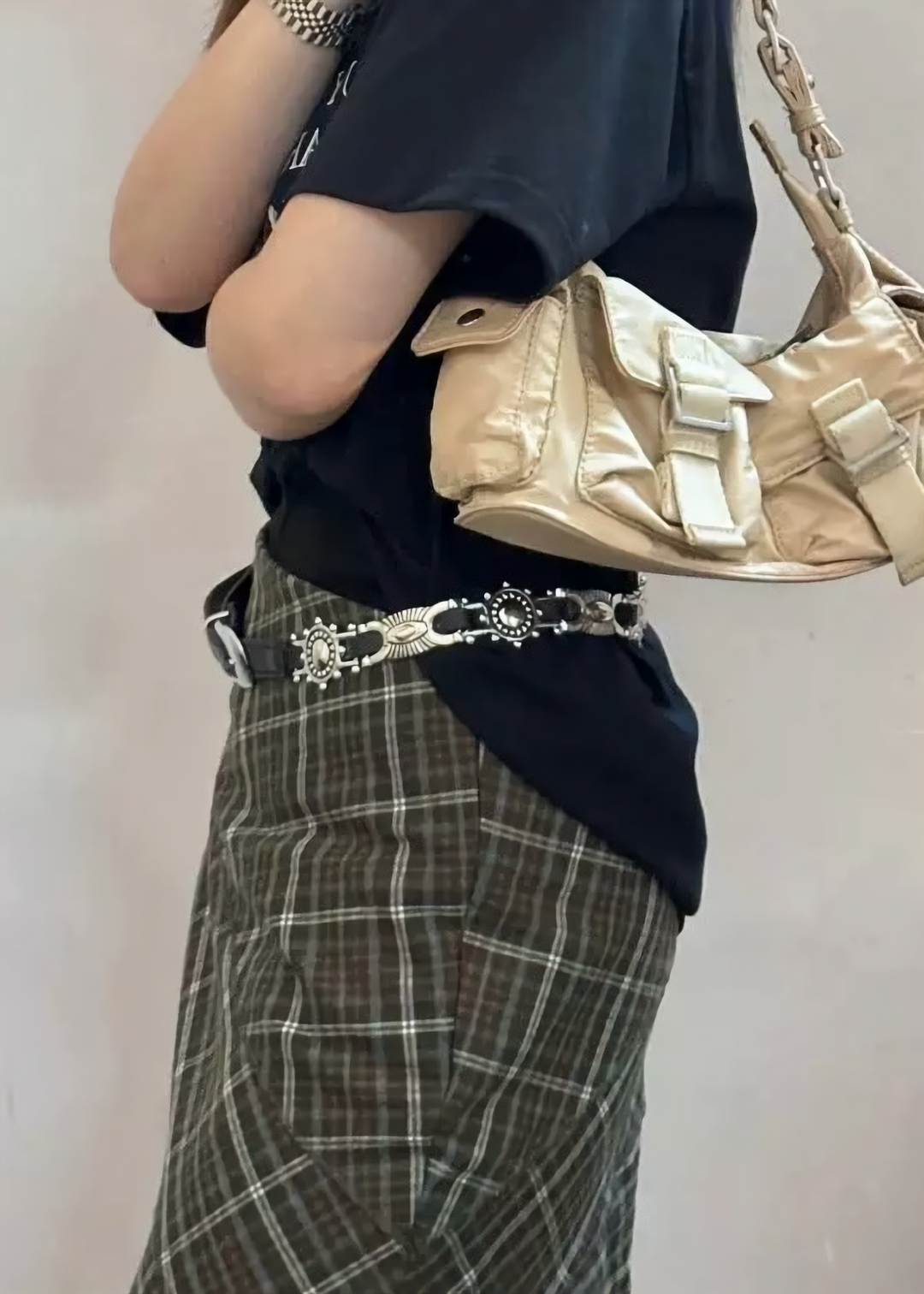 BOHEMIAN METAL BUCKLE BELT / A1136