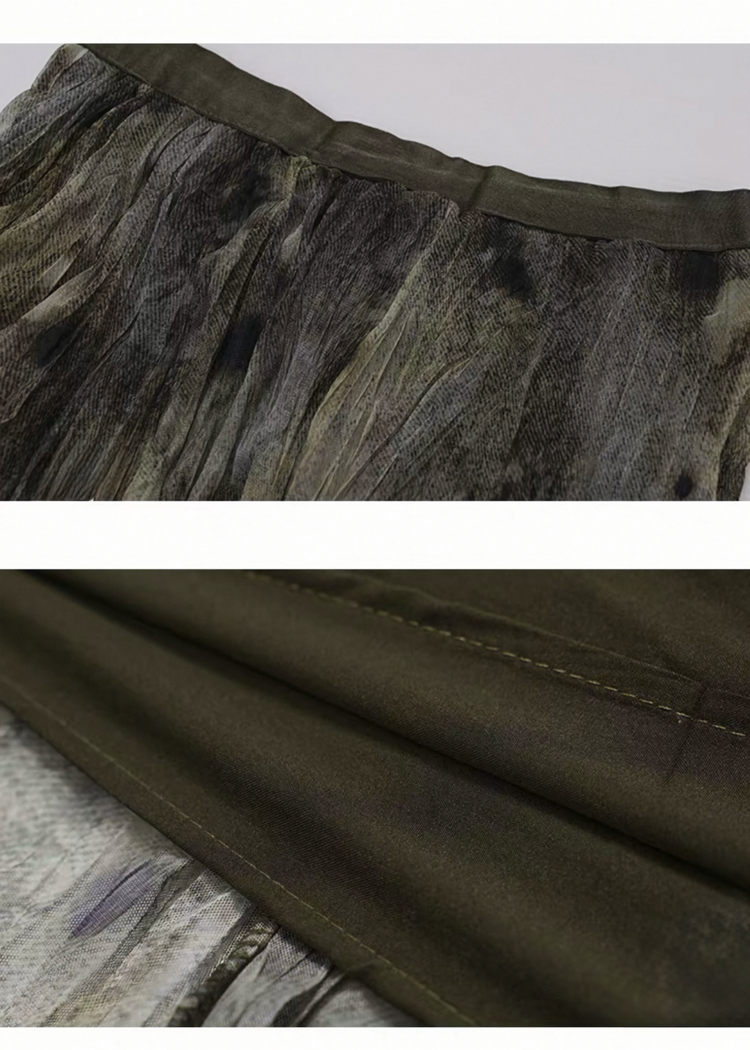 FADED TEXTURE SHEER MAXI SKIRT / LG1469