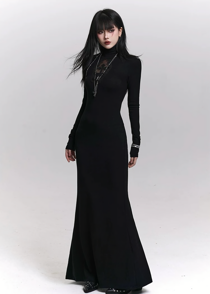 NOCTURNE CROSS LONG DRESS / LG1462_e4r