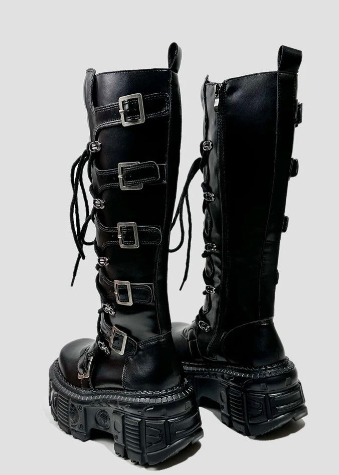 heavy metal long boots / v1113