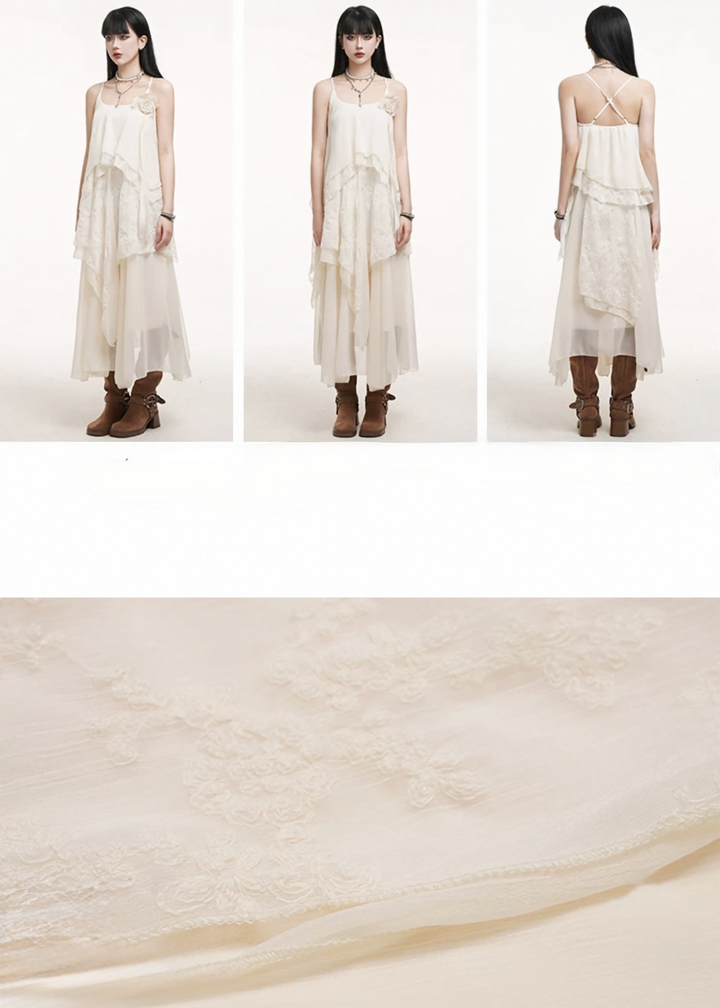 Tiered long dress / lg1261 