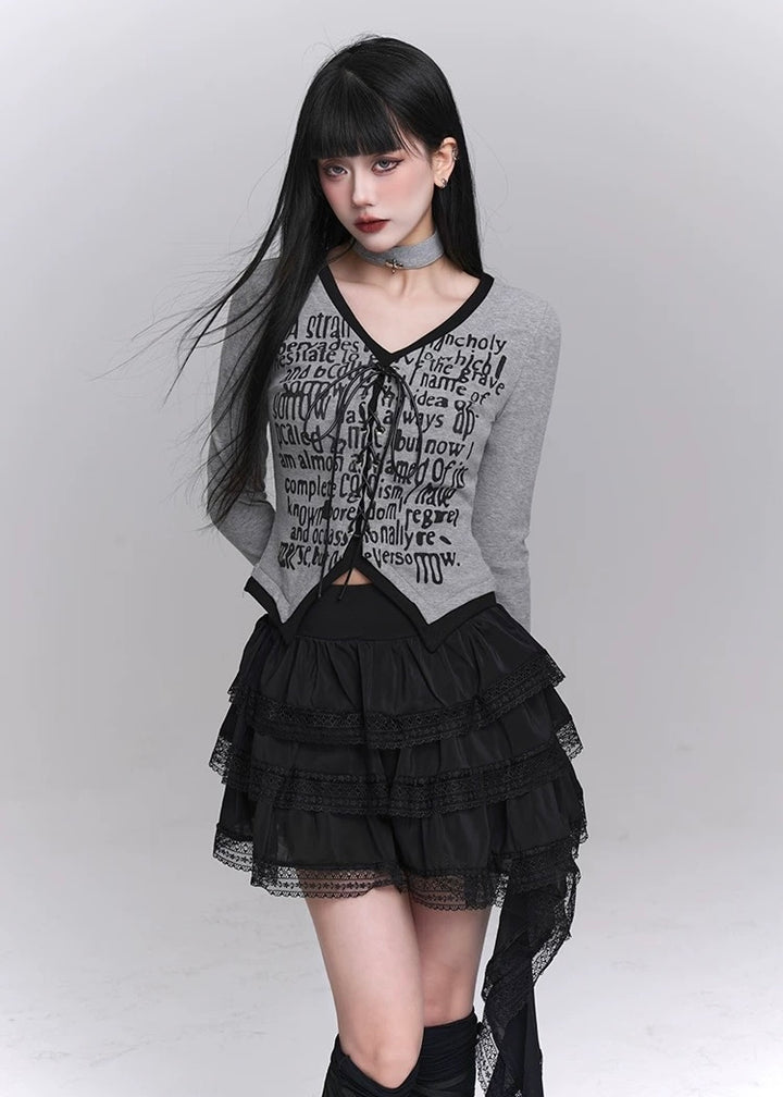 black shortcake skirt / LG1238