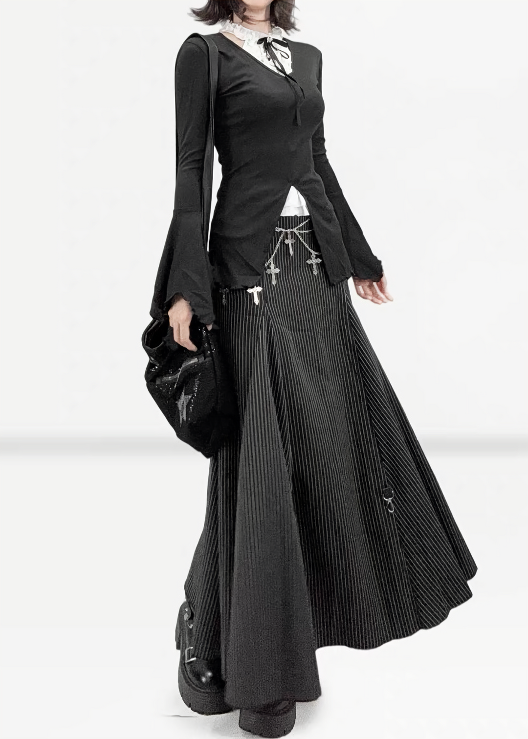 DARK LAYERED GOTHIC TOPS / LG1695