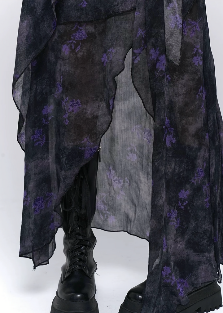 Midnight Bloom Sheer Onepiece / lg1325