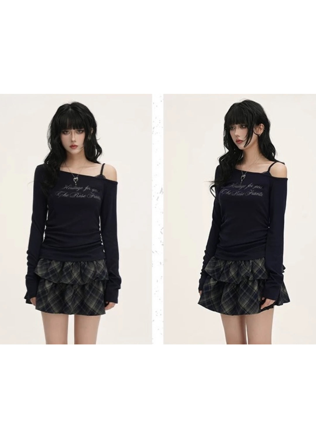 Logo Strap Off-Shoulder Top / LG1391