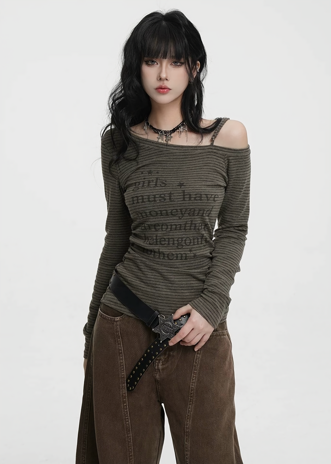 WIDE BARREL DENIM PANTS / LG1448