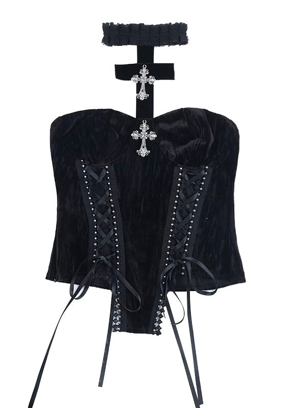 Midnight Cathedral Ensemble (Cardigan / Bustier / Skirt) / LG1406