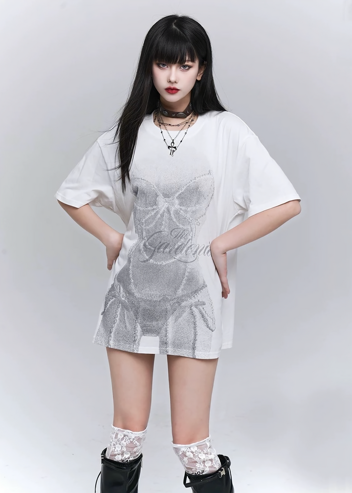 Gardenia Skull Tee / LG1290