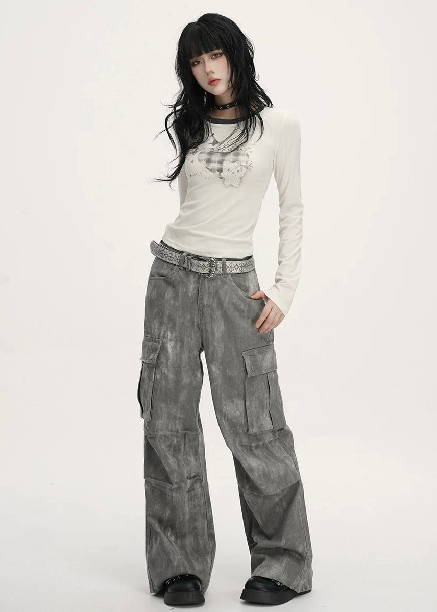 VINTAGE WASHED CARGO PANTS / LG1383