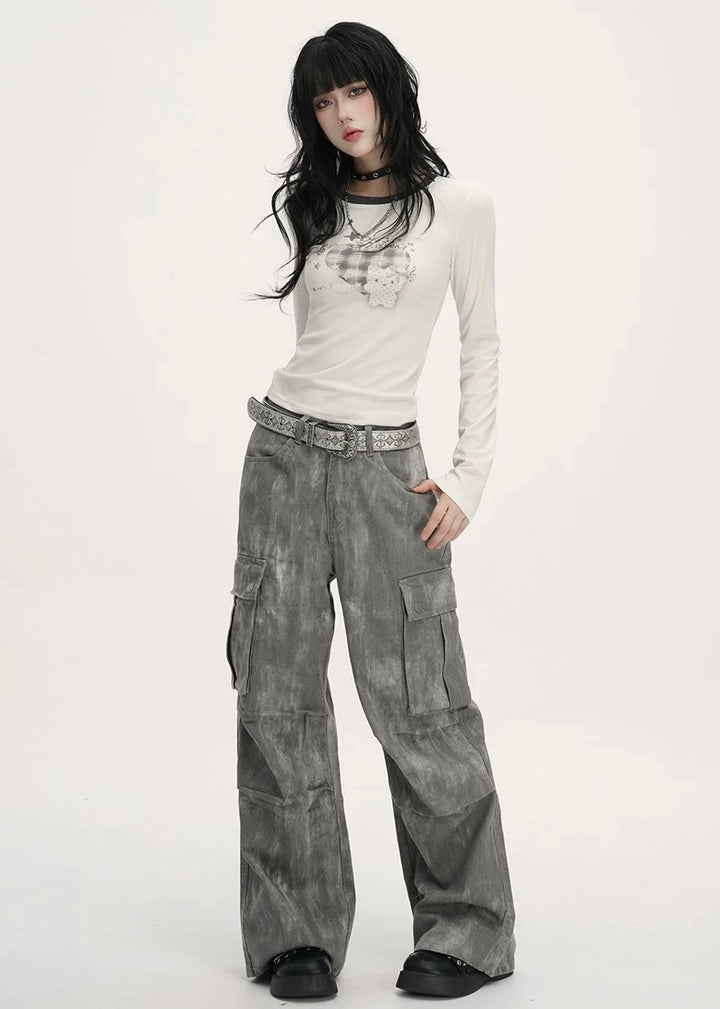 VINTAGE WASHED CARGO PANTS / LG1383