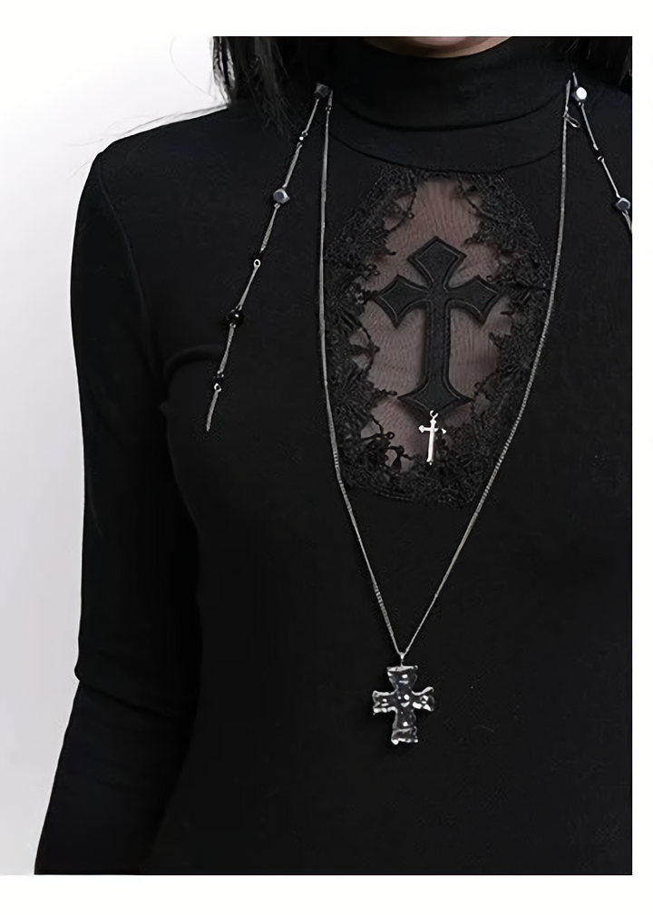 NOCTURNE CROSS LONG DRESS / LG1462_e4r