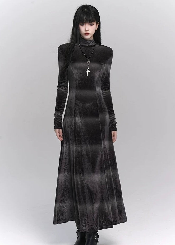 gothic velvet long dress / LG1163