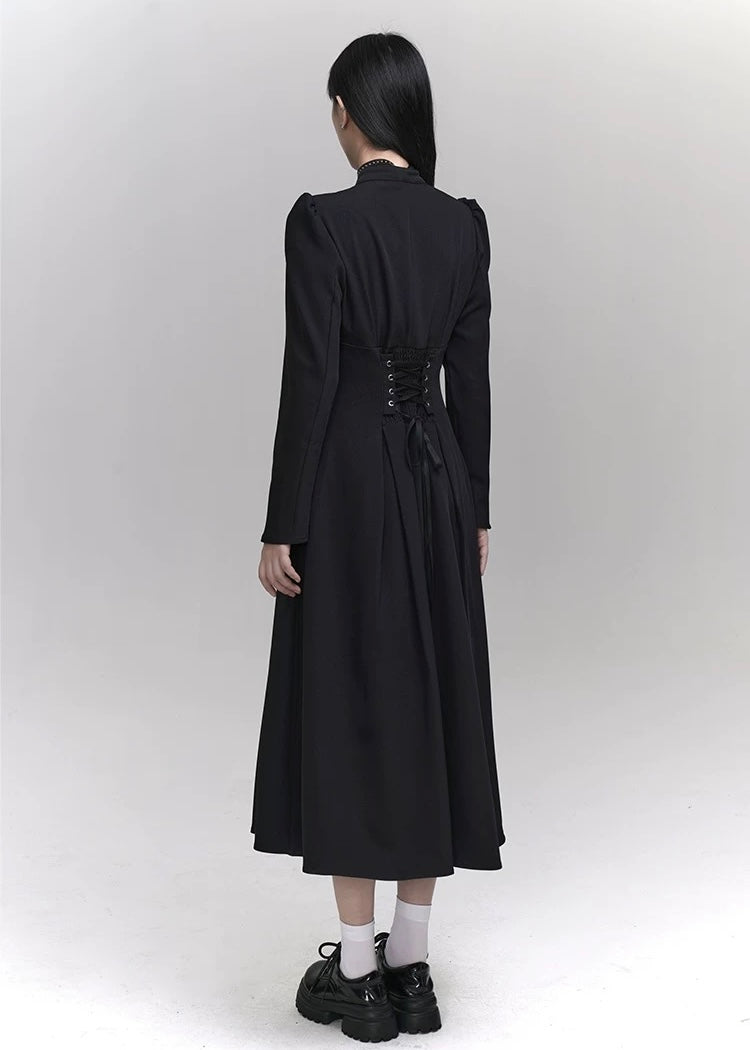 [Same day delivery] dark girly long dress / LG1176 