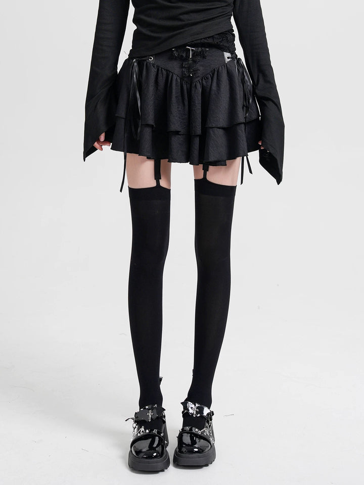 GOTHIC CROSS GARTER STOCKINGS / A1151