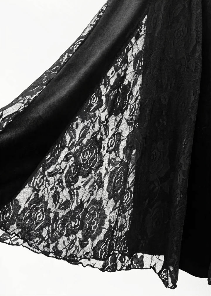 GOTHIC LACE VELVET MERMAID DRESS / LG1732