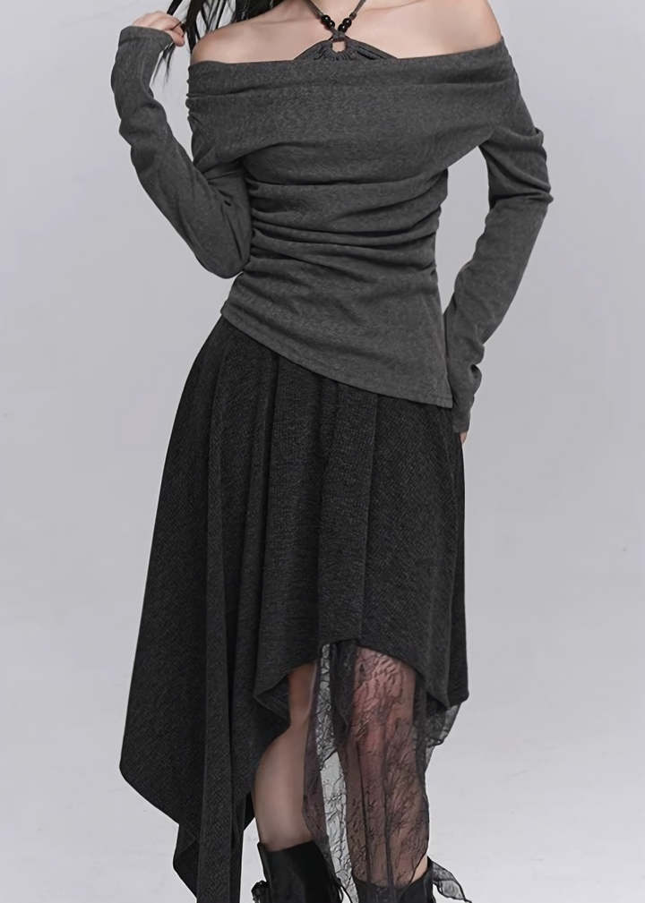 SHADOW OFF-SHOULDER TOP / LG1437